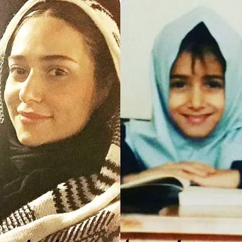 تفاوت چهره پریناز ایزدیار از دوران دبستان تا 30 سالگی اش! عکس