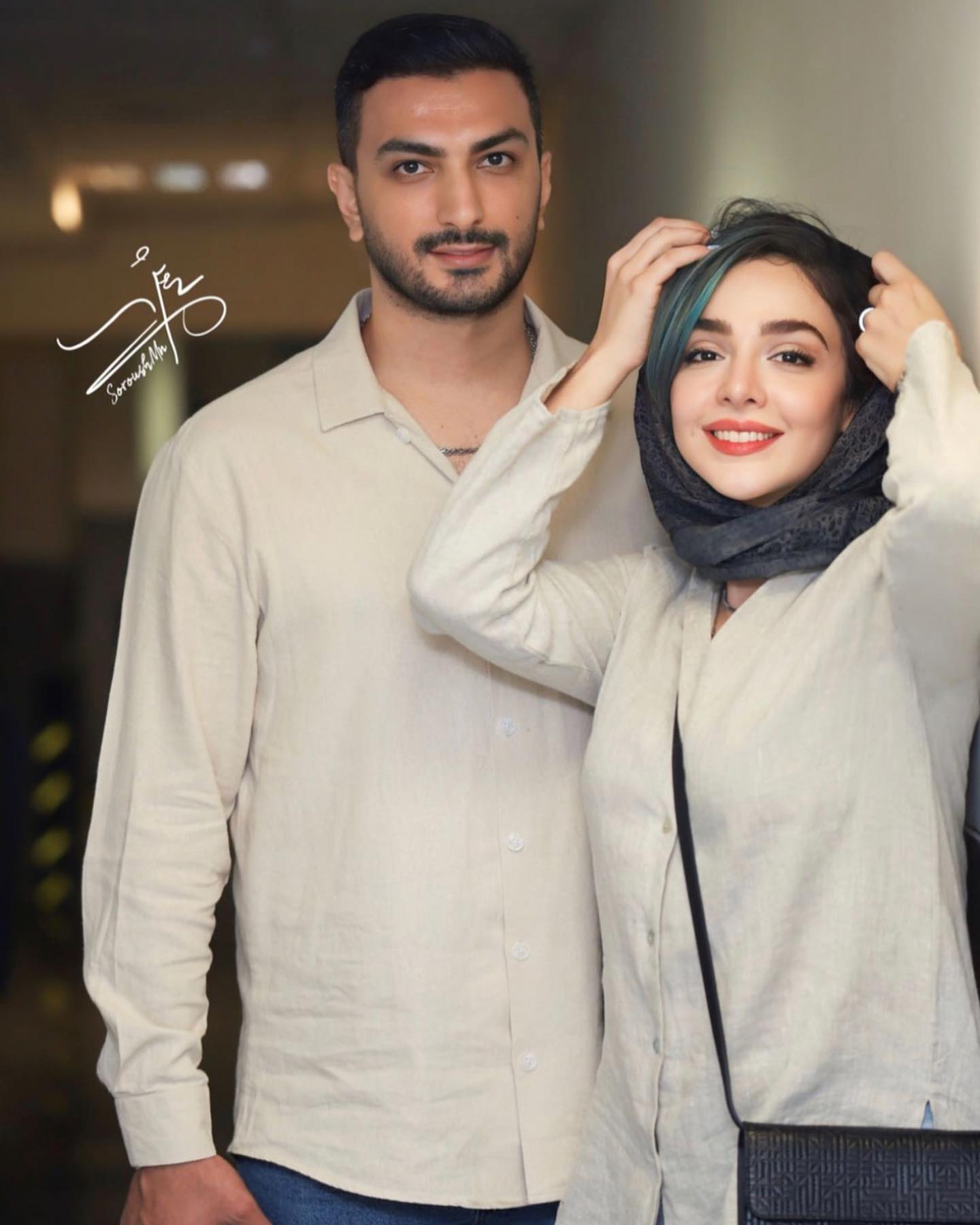 عکس جدید و عاشقانه المیرا دهقانی در کنار همسرش