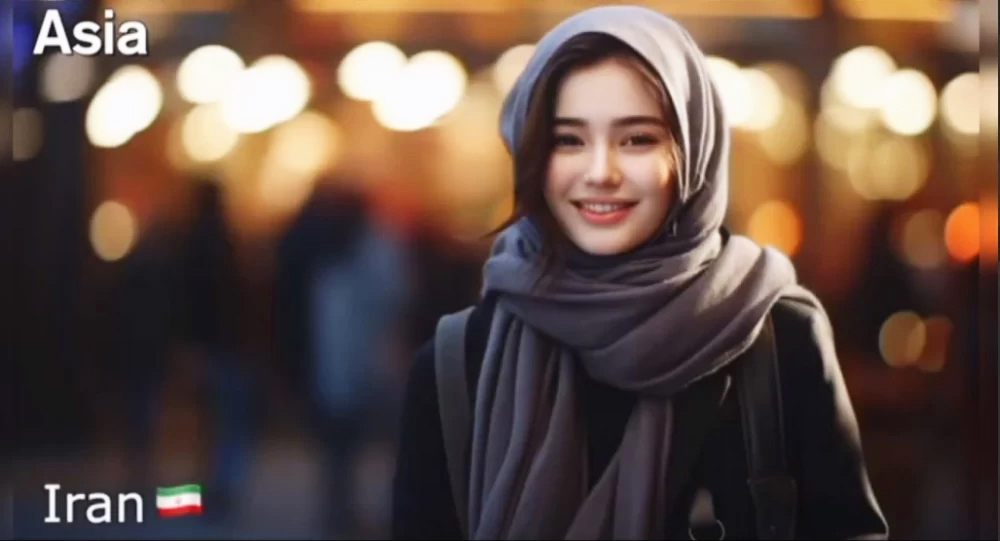 دانشجوی دختر ایرانی از نگاه هوش مصنوعی +عکس جذاب
